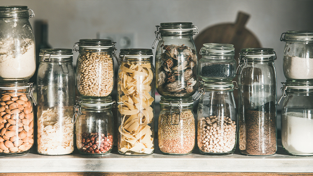 Upcycling Glass Jars for Pantry Organization